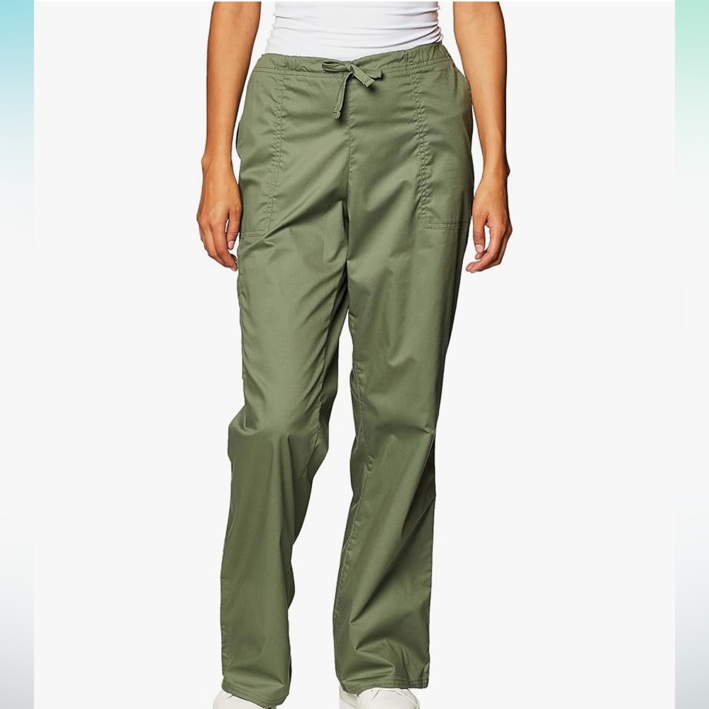 OLIVE GREEN CHEROKEE SCRUB PANTS